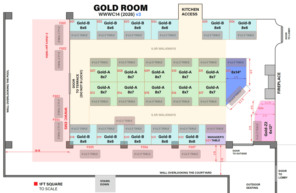 WWWC14 Gold Room Vendor Hall